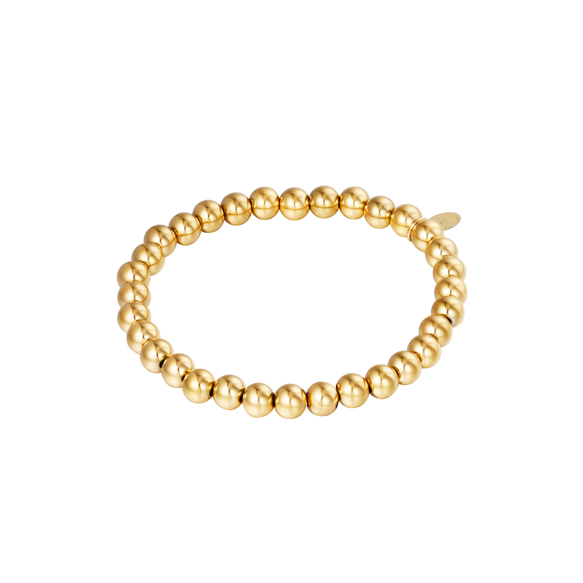 Armband Big Beads Goud