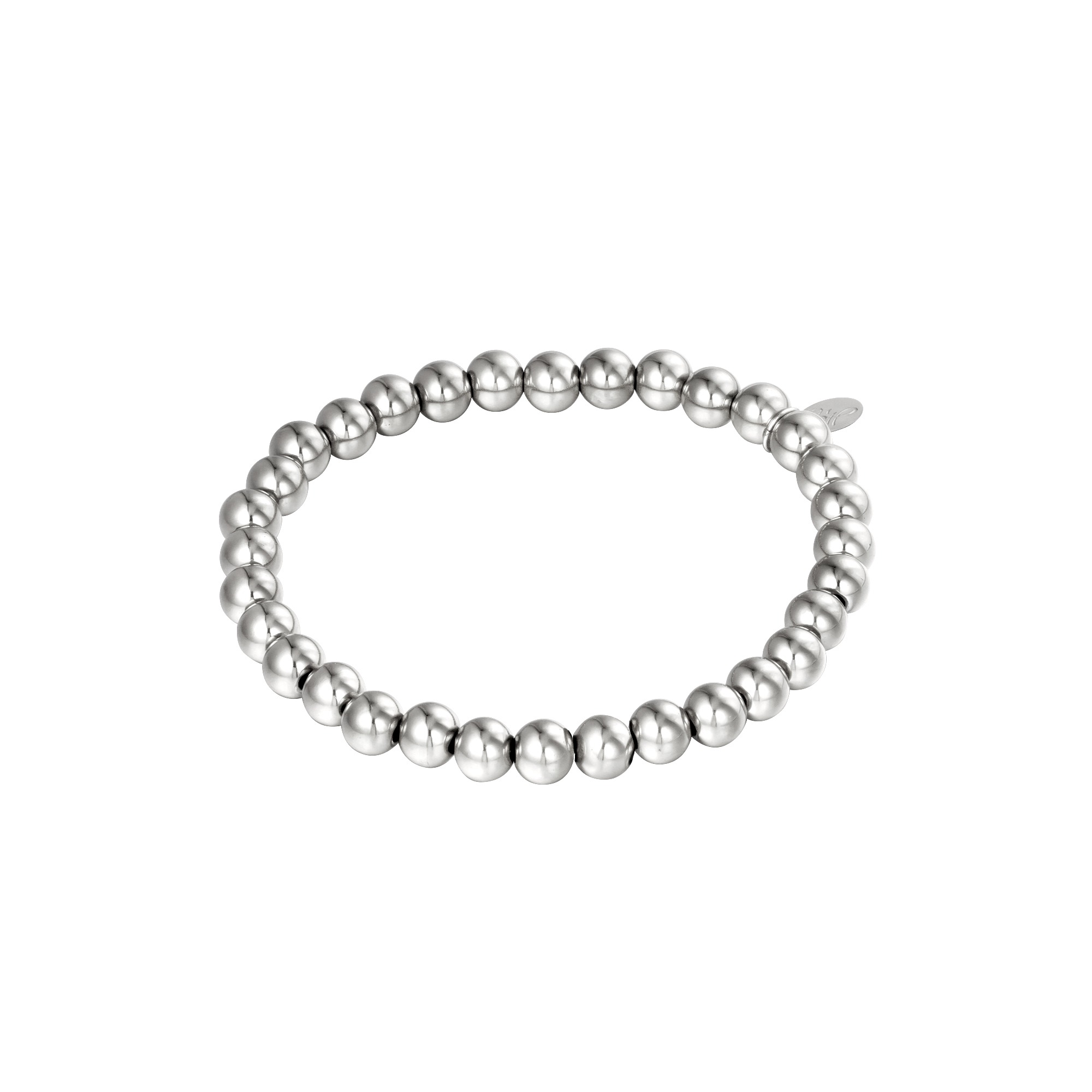 Armband Big Beads Zilver
