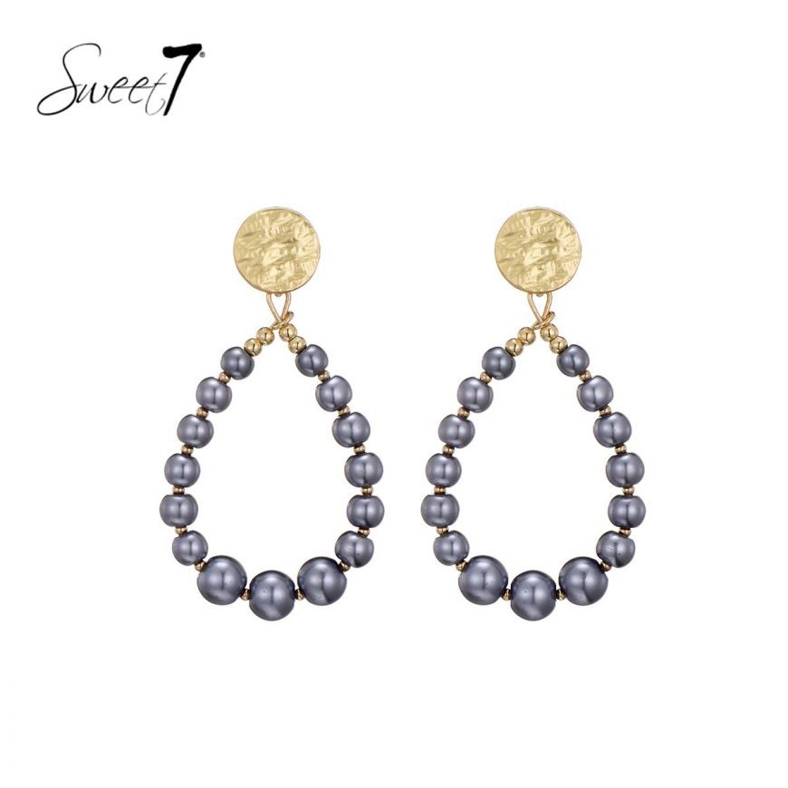 Oorbel Grey Pearl