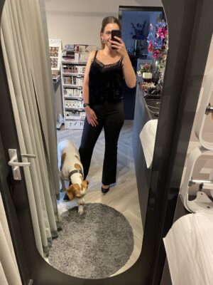 Rinascimento - Velvet top blauw