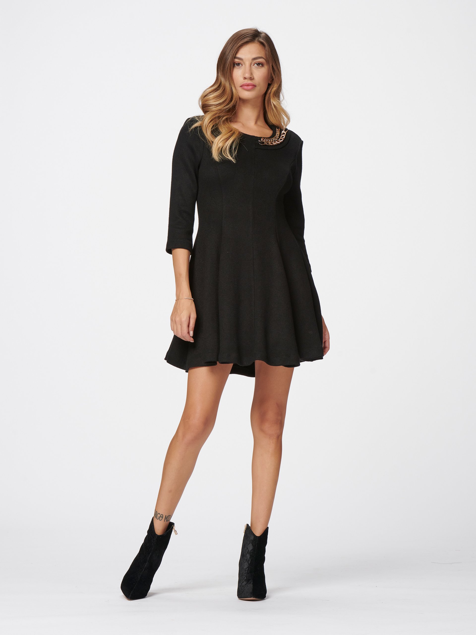 Rinascimento - Short Dress with Chain Detail - Afbeelding 2