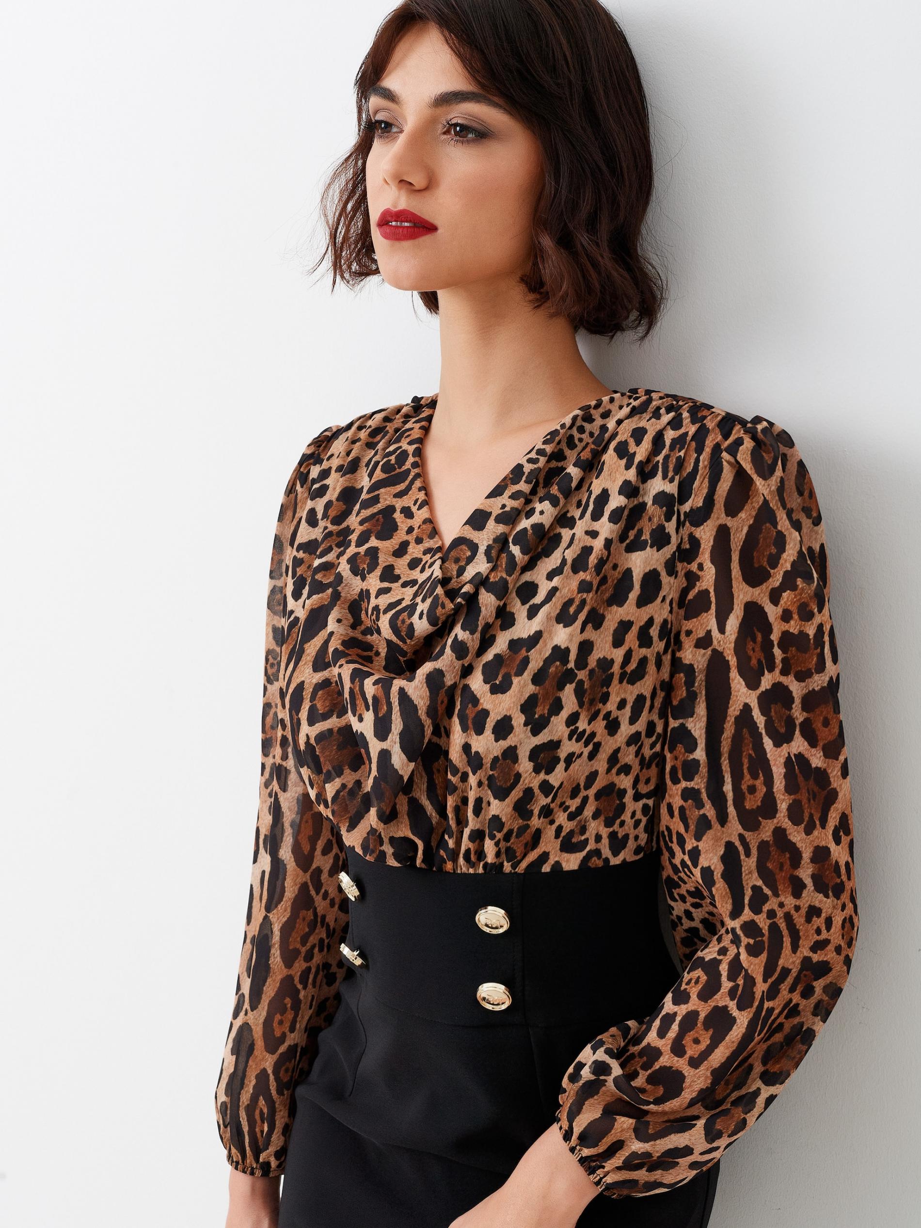 Rinascimento - Luipaard print jurk - Afbeelding 4