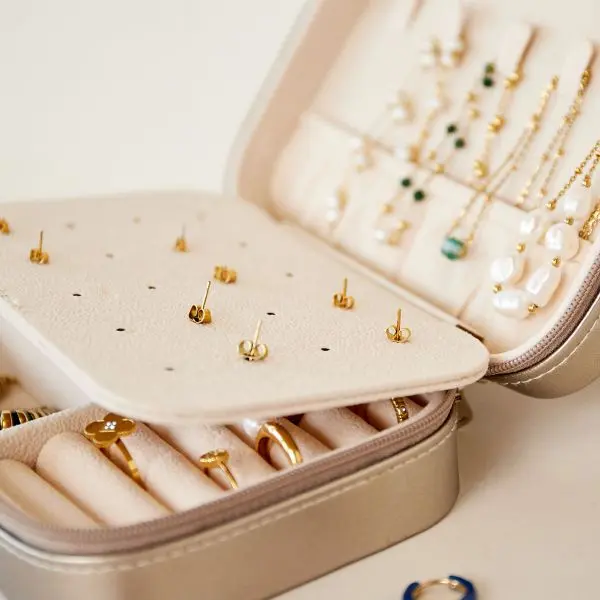 Rechthoekige Sieraden Reisdoos - Brons-