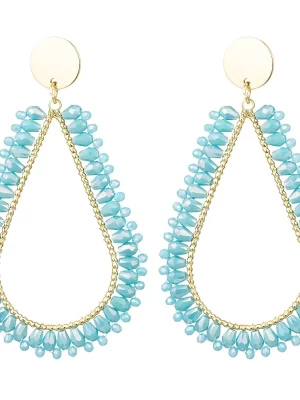 Oorbel Crystal - Turquoise