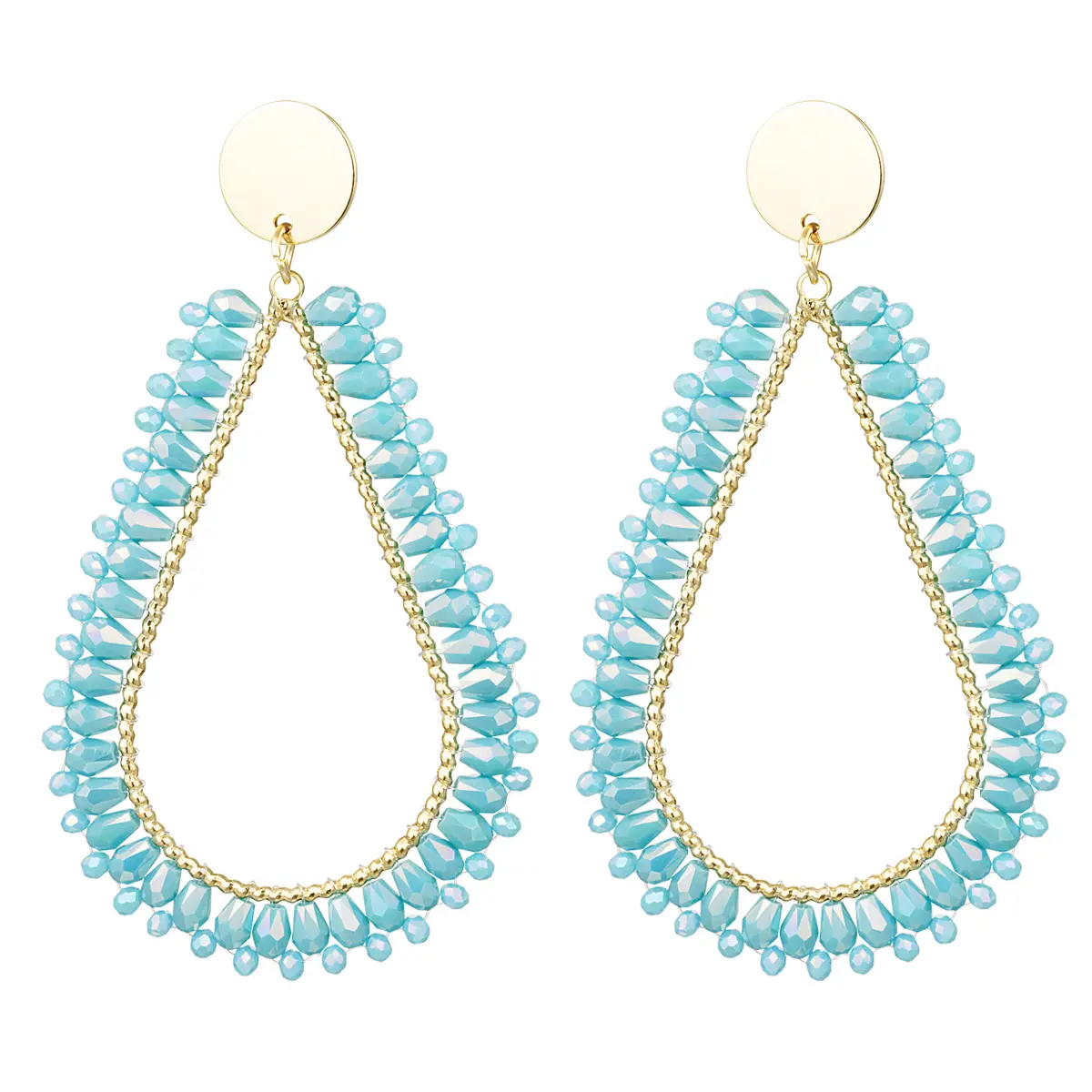 Oorbel Crystal - Turquoise