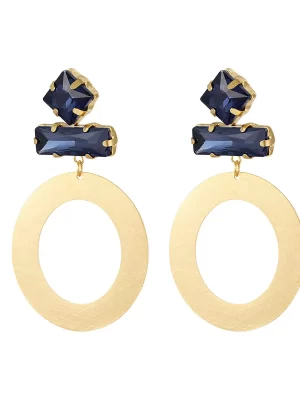 Oorbel Romy - Goud Blauw