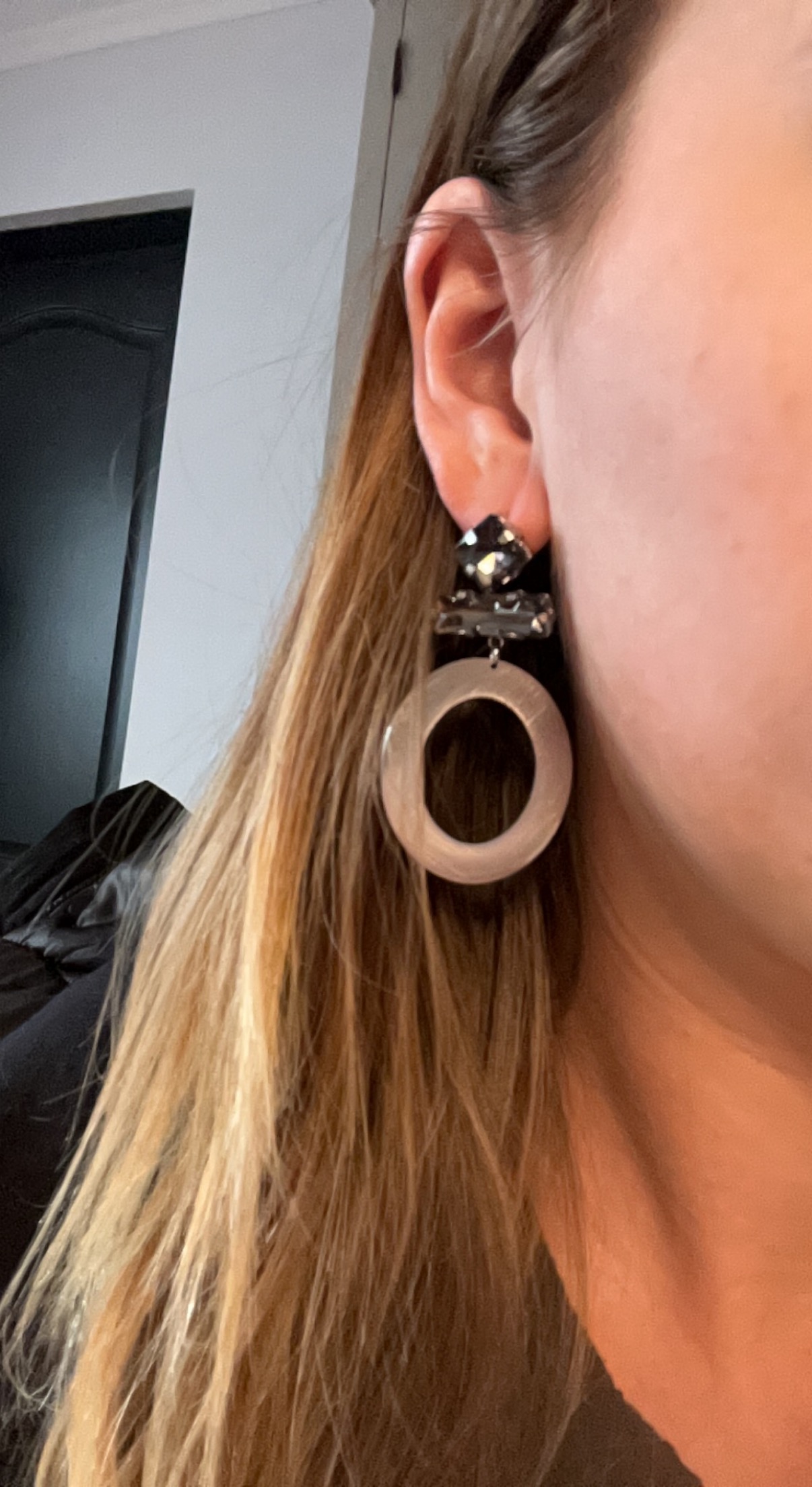 Oorbel Romy – Zilver Grijs - Afbeelding 2