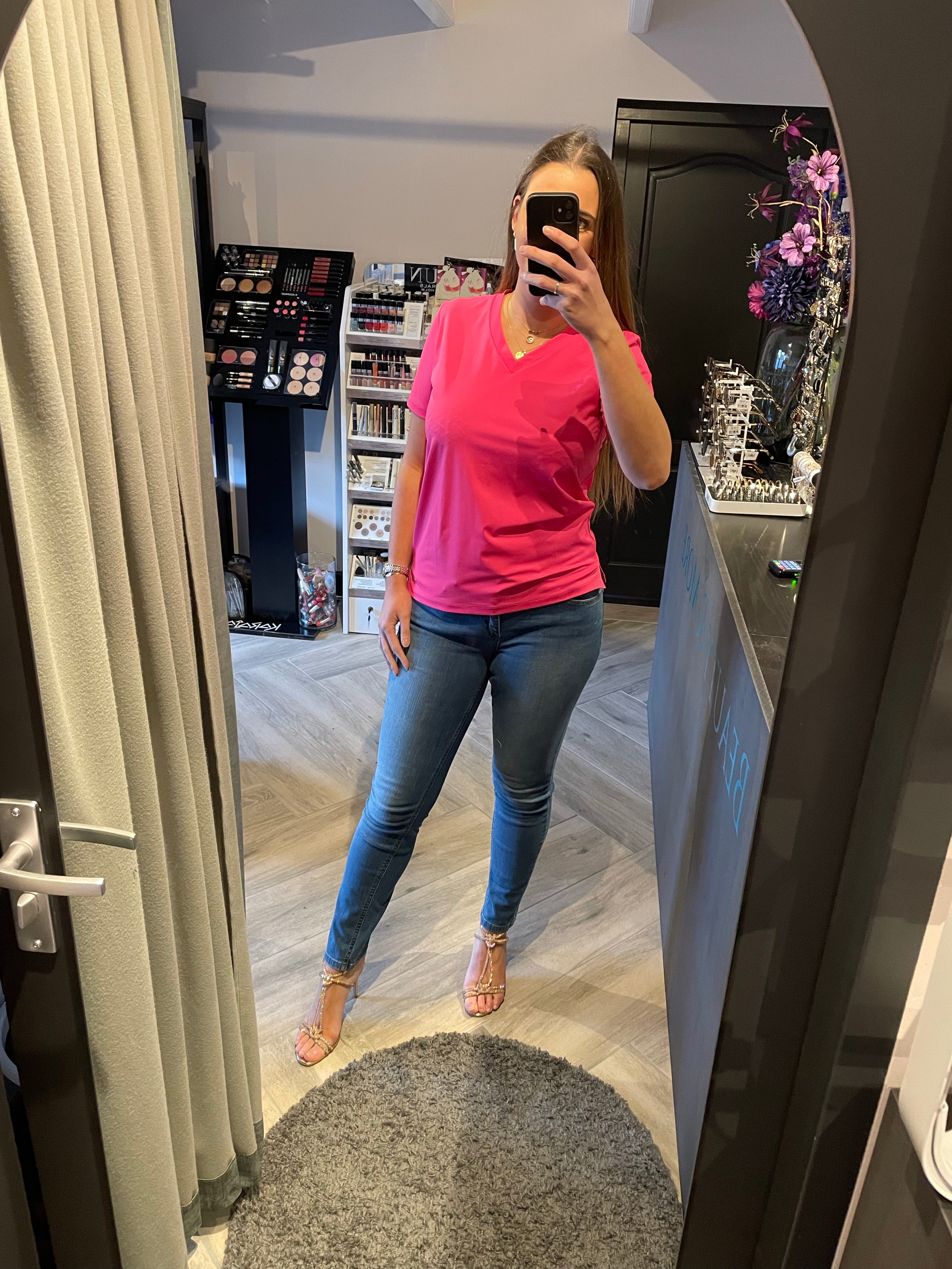 Amika - Shirt Travel V Fuchsia