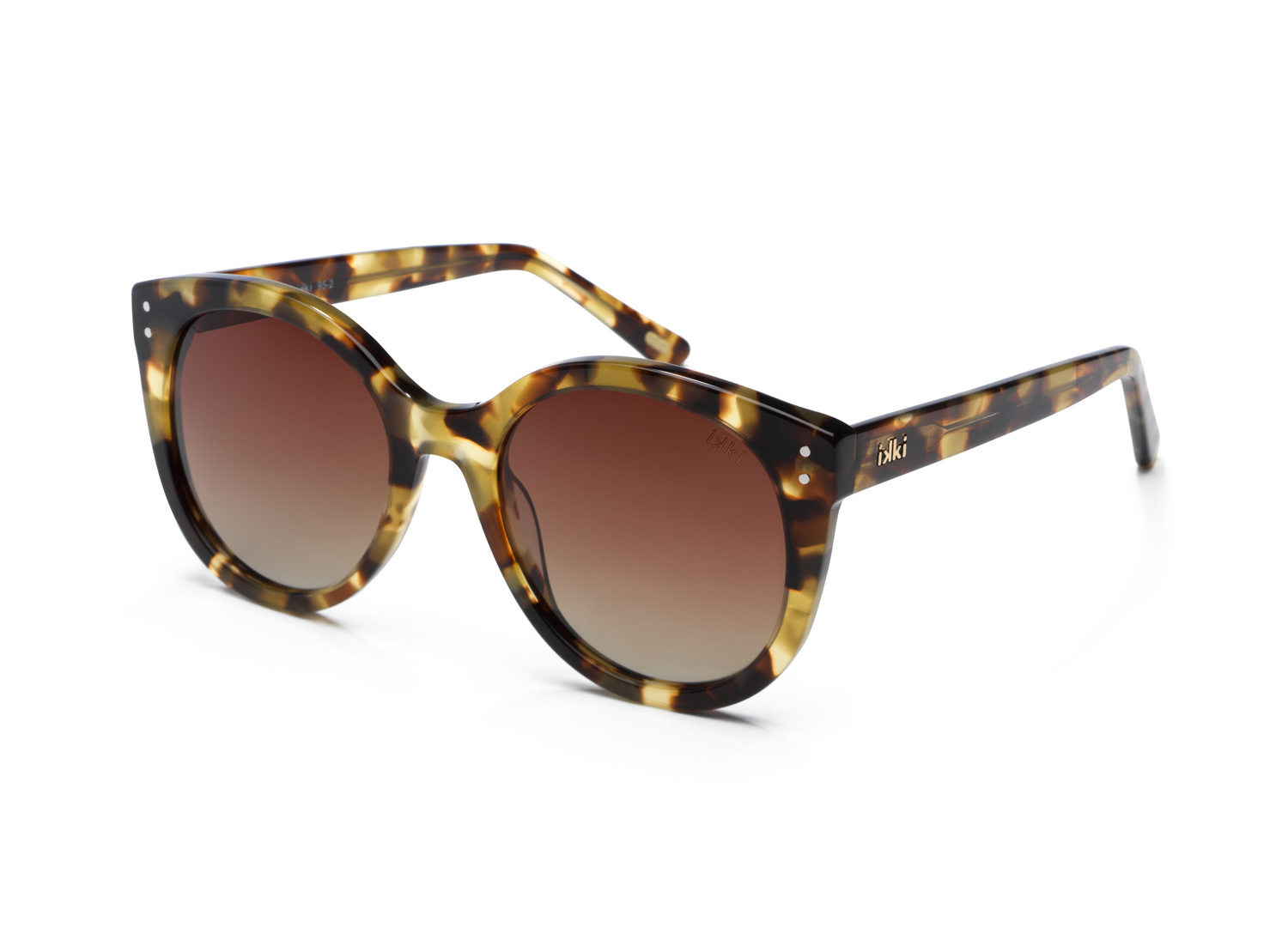 Ikki Fashion - Zonnebril Quinn Licht Gevlamd /Gradient Brown
