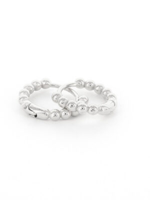 Kalli Jewelry - Oorbel Creool Bolletje Zilver