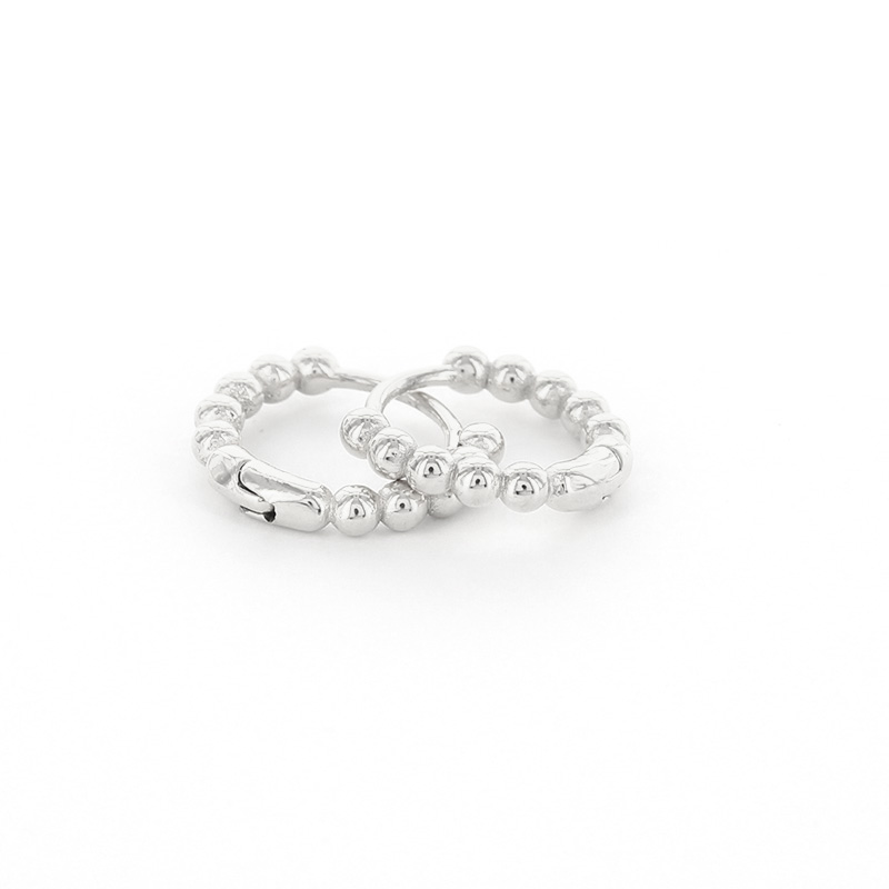 Kalli Jewelry - Oorbel Creool Bolletje Zilver