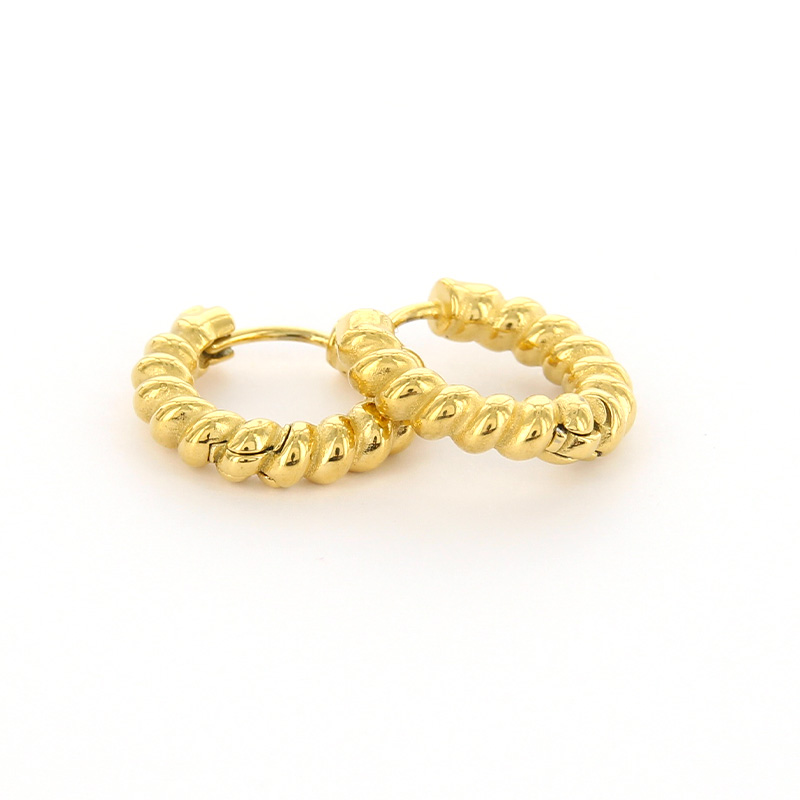 Kalli Jewelry - Oorbel Creool Wokkel Goud