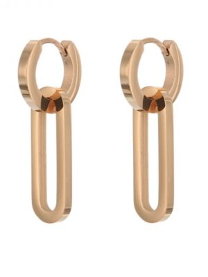 Kalli Jewelry - Oorbel Hanger Dik Roségoud