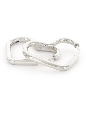 Kalli Jewelry - Oorbel Hart Zilver