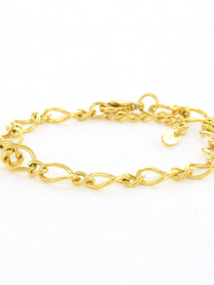 Kalli Jewelry - Schakelarmband Figaro Goud