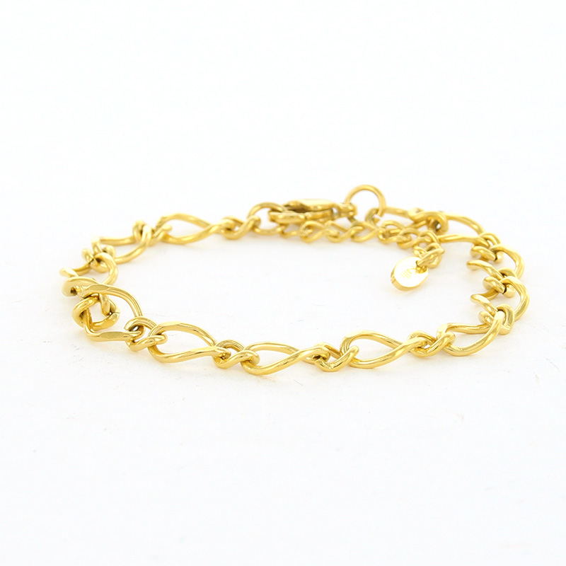 Kalli Jewelry - Schakelarmband Figaro Goud