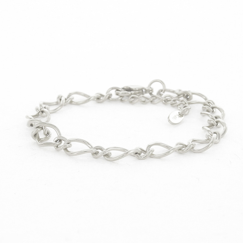 Kalli Jewelry - Schakelarmband Figaro Zilver