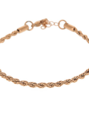 Kalli Jewelry - Schakelarmband Gedraaide Schakel Roségoud