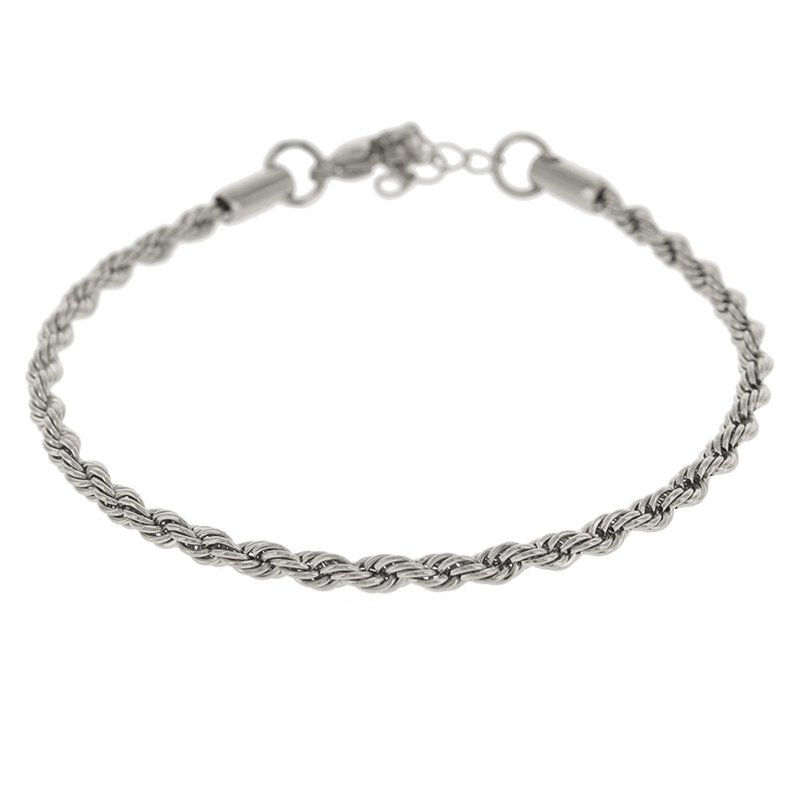 Kalli Jewelry - Schakelarmband Gedraaide Schakel Zilver