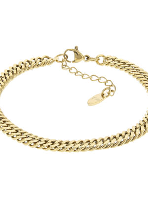 Kalli Jewelry - Schakelarmband Gourmet 4mm Goud