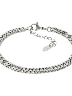 Kalli Jewelry - Schakelarmband Gourmet 4mm Zilver