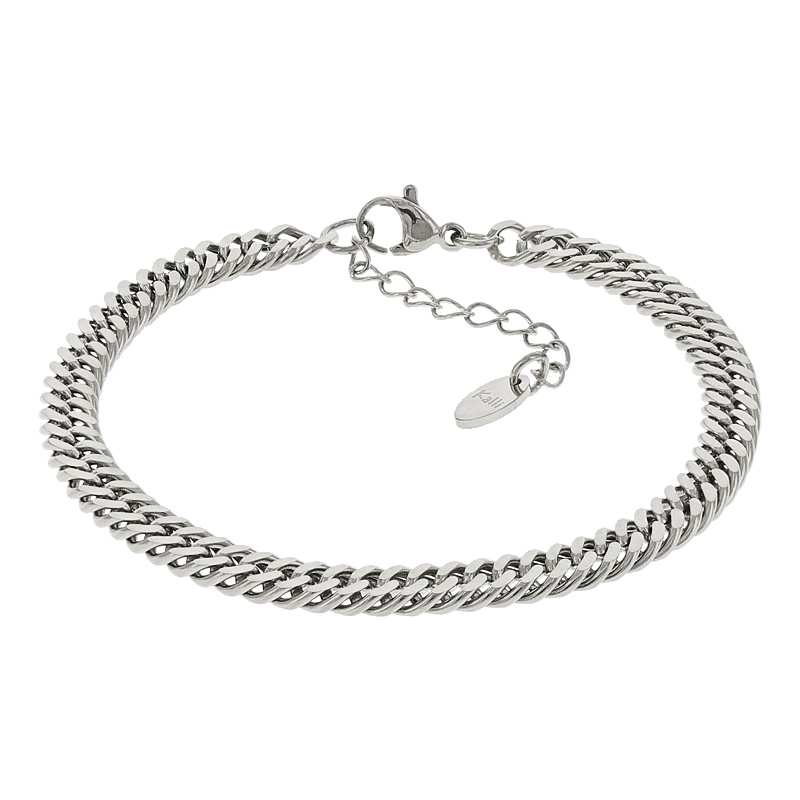 Kalli Jewelry - Schakelarmband Gourmet 4mm Zilver