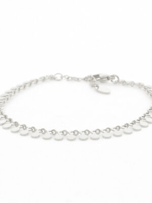 Kalli Jewelry - Schakelarmband Muntjes Bedels Zilver
