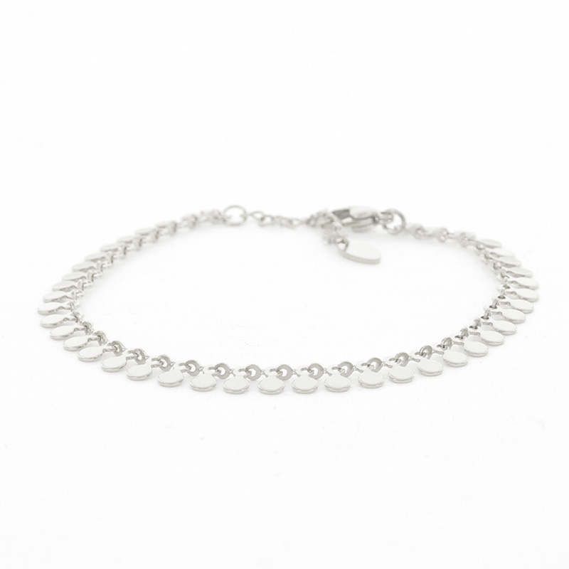 Kalli Jewelry - Schakelarmband Muntjes Bedels Zilver