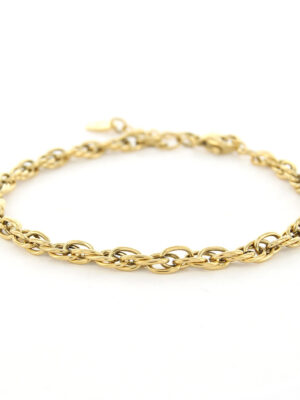 Kalli Jewelry - Schakelarmband Singapore Goud