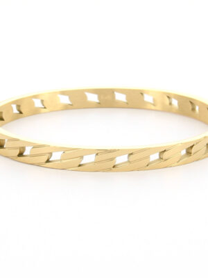 Kalli Jewelry - Slavenarmband Ankerschakel Groot Goud