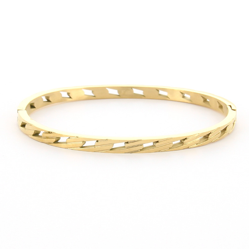Kalli Jewelry - Slavenarmband Ankerschakel Klein Goud