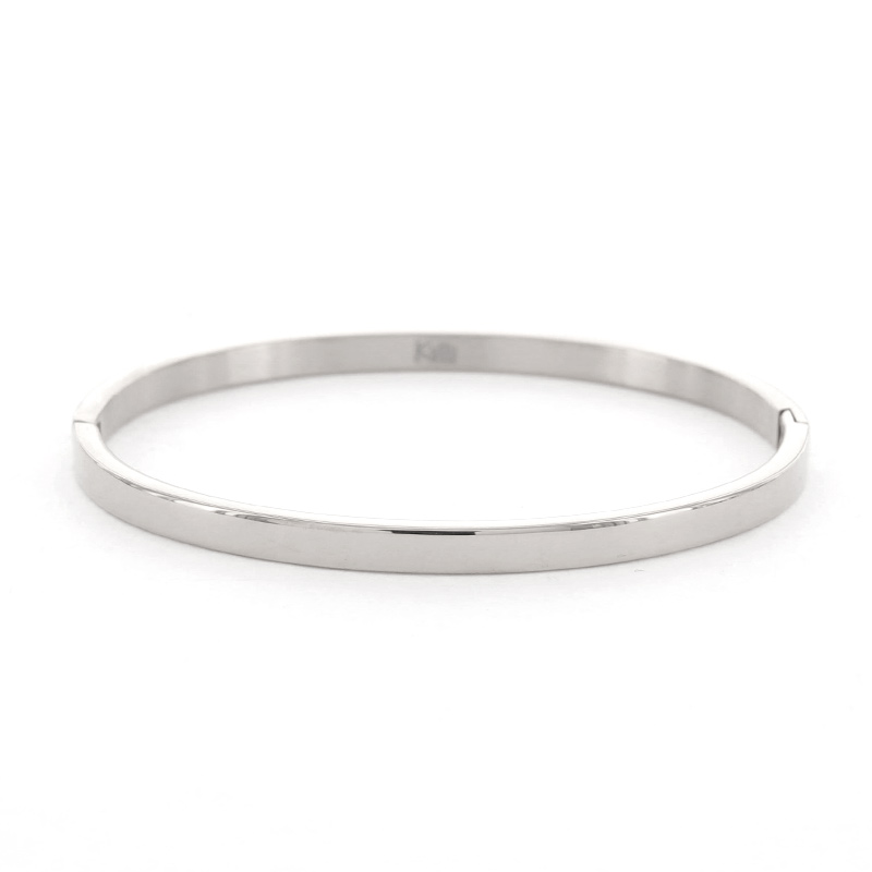 Kalli Jewelry - Slavenarmband Plat Glans Zilver