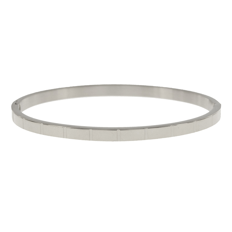 Kalli Jewelry - Slavenarmband Streepprint Zilver
