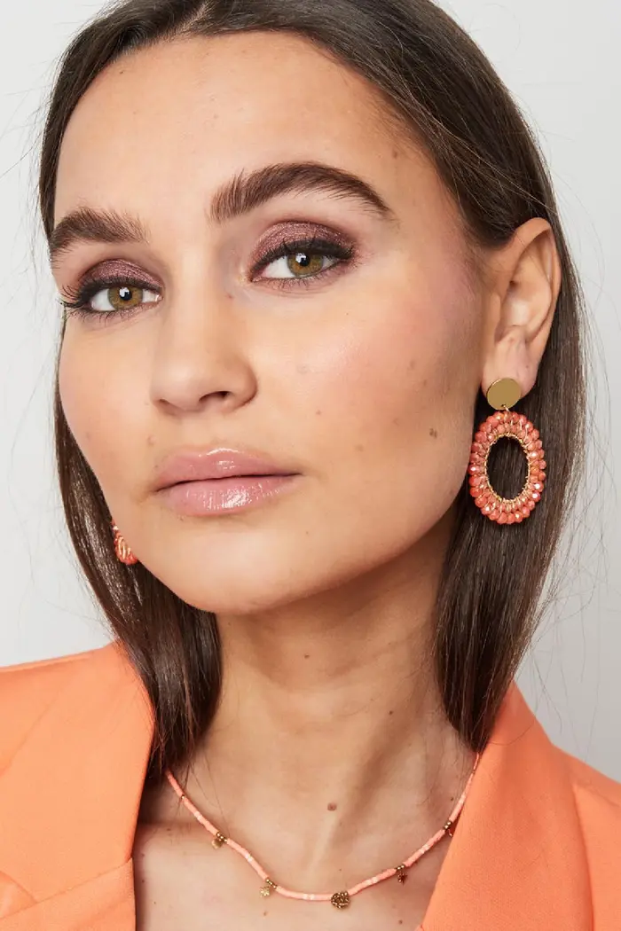 Oorbel Jade - Roze - Afbeelding 2