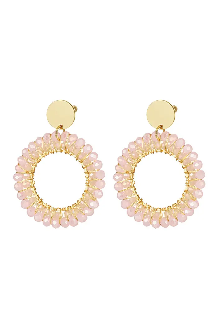 Oorbel Jade - Roze