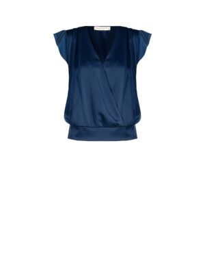 Rinascimento - Blouse Korte Mouw Blauw