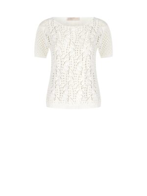 Rinascimento - Crochet Top with Short Sleeves
