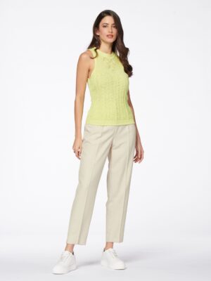 Rinascimento - Sleeveless and High Neck Top