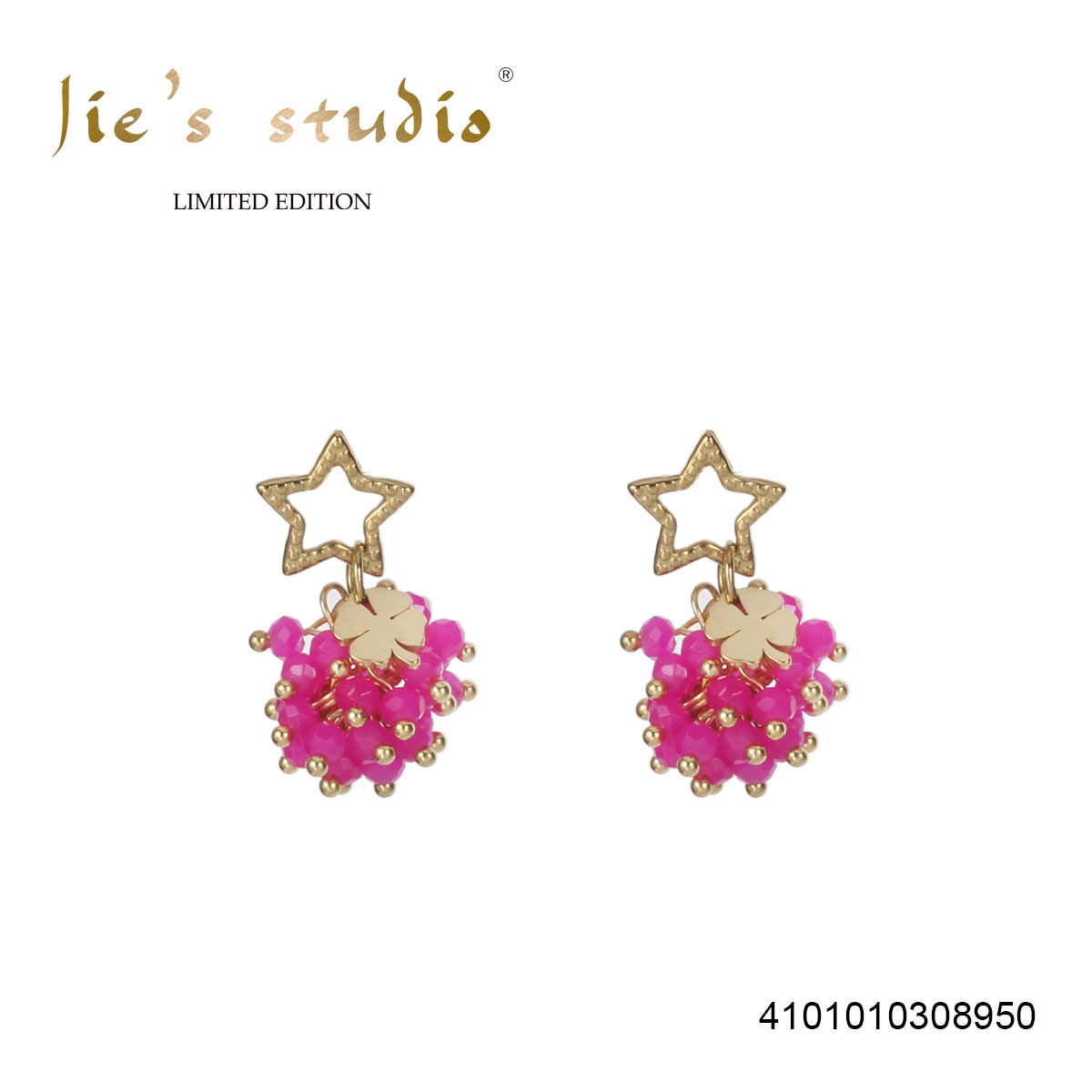 Oorbel Sterre- Roze