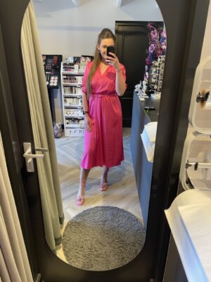 Rinascimento - Jurk Fuchsia