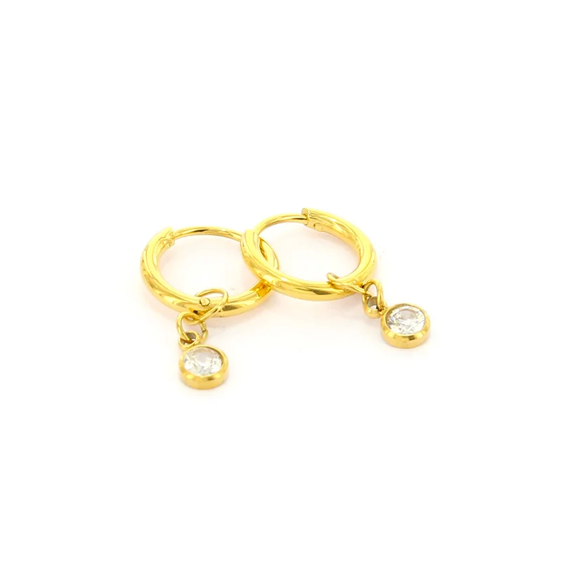 Kalli Jewelry - Oorbel Steentje Crystal Goud