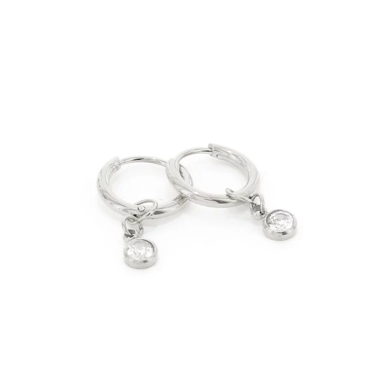Kalli Jewelry - Oorbel Steentje Crystal Zilver