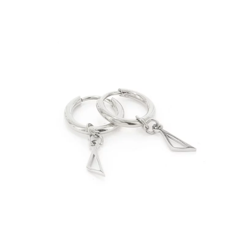Kalli Jewelry - Oorbel Triangel Zilver