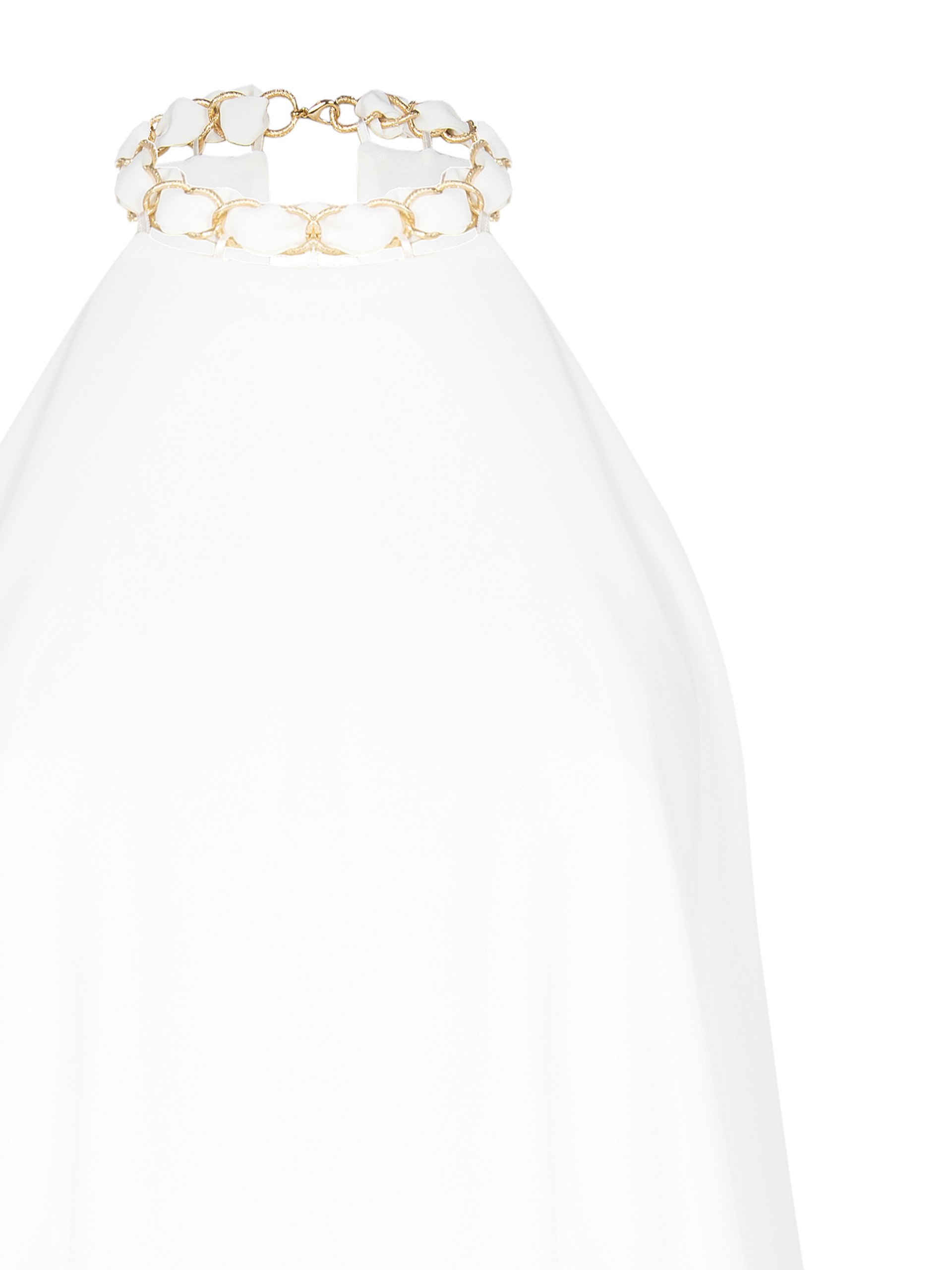 Rinascimento A-line Top with Chain – White