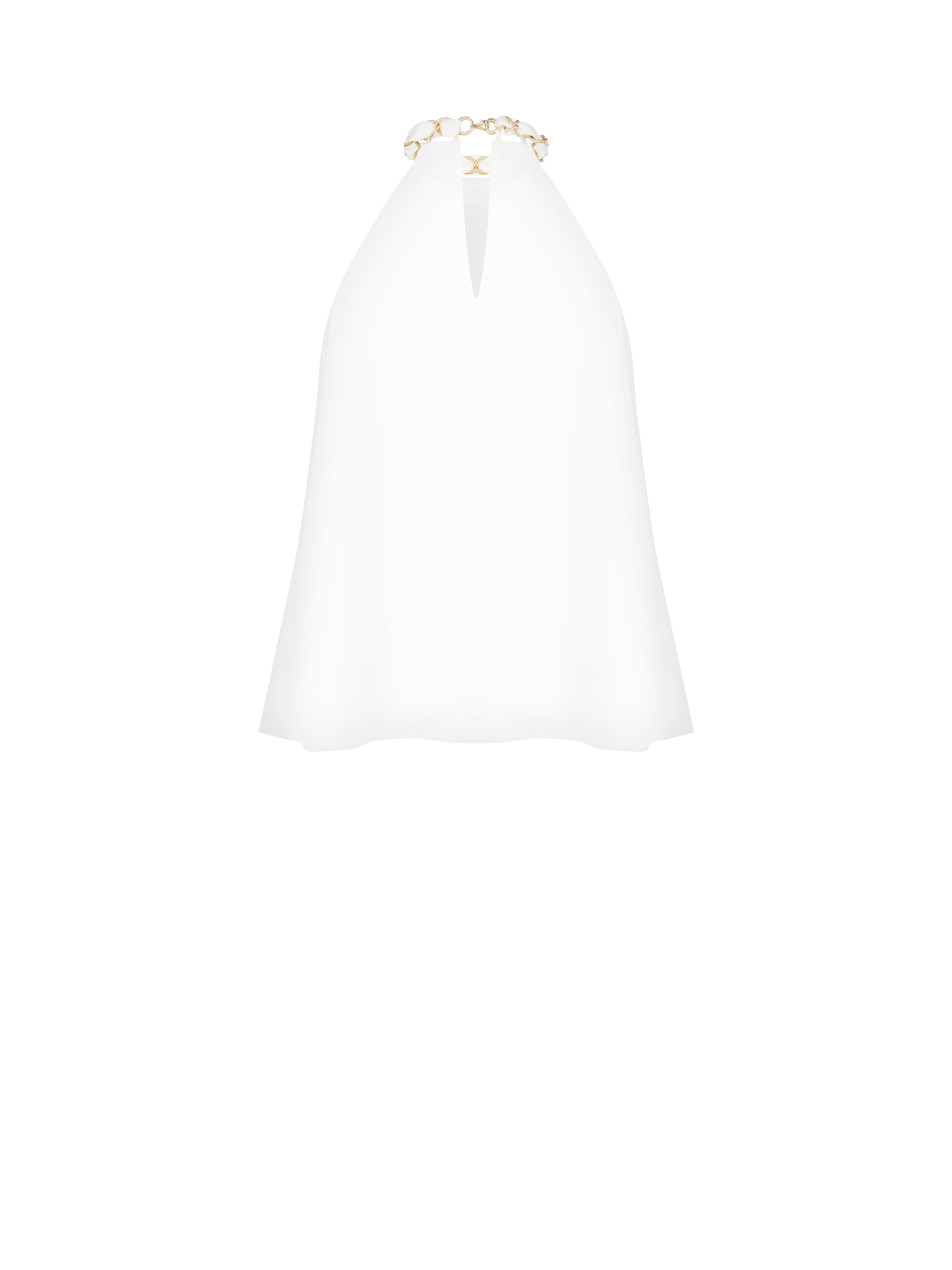 Rinascimento A-line Top with Chain – White