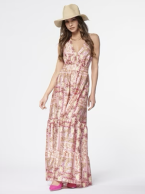Rinascimento Maxi Dress - Pink