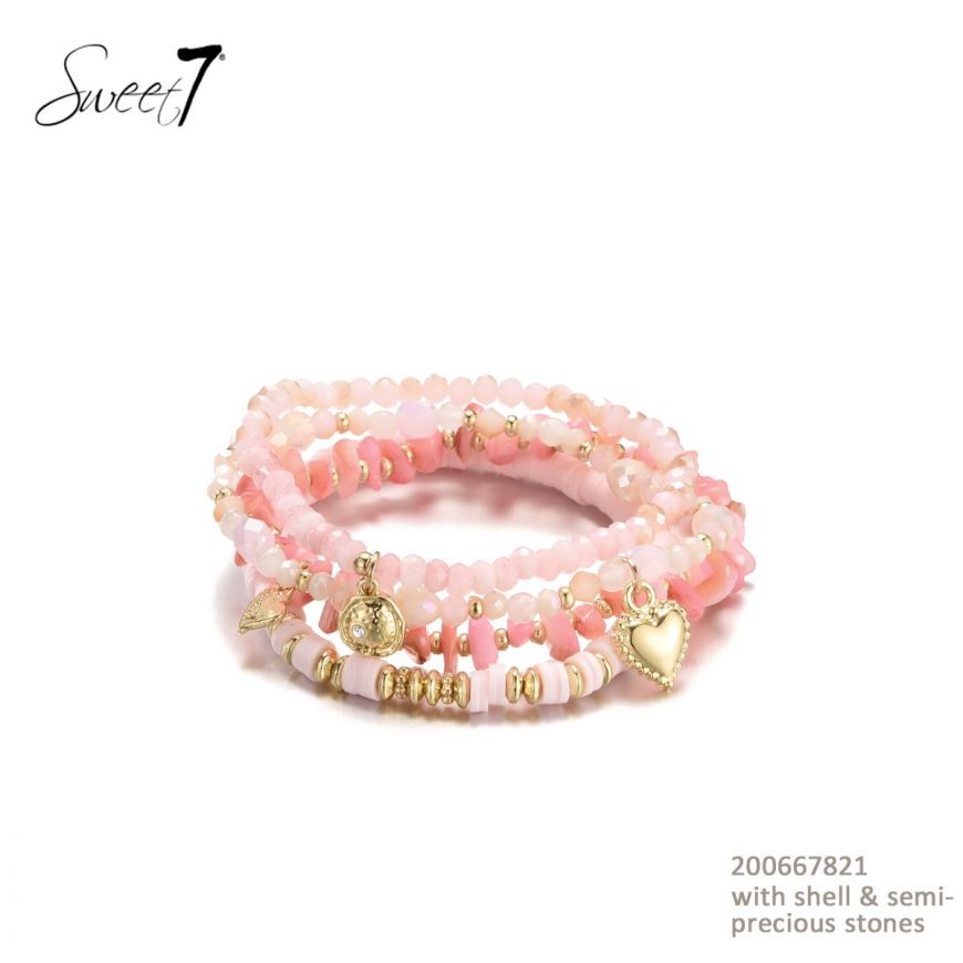 Armbandenset Hille - Lichtroze