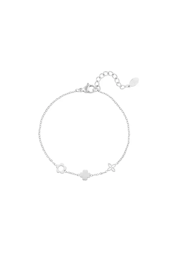 Armband Flower - Zilver