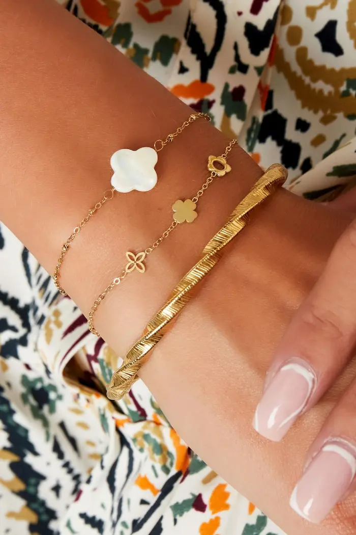 Armband Flower - Zilver - Afbeelding 2