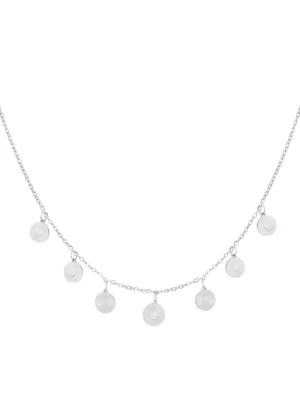 Ketting Hearts Coins - Zilver